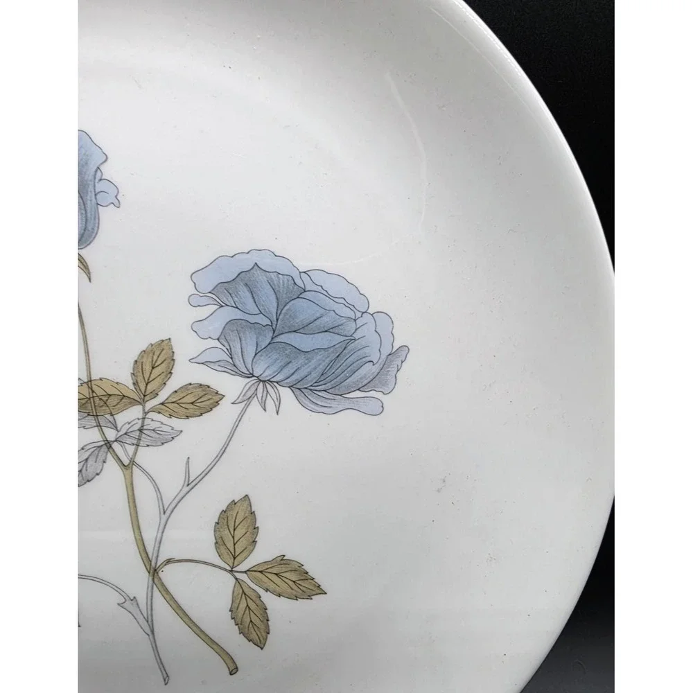 Set/6 Vintage Wedgwood Ice Rose Dinner Plate 10.5